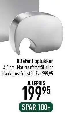 Øllefant oplukker