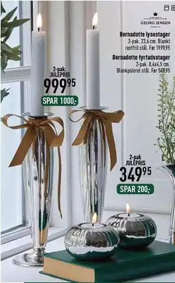 Imerco Bernadotte lysestager tilbud