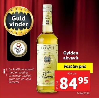 Gylden akvavit