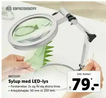 Sylup med LED-lys