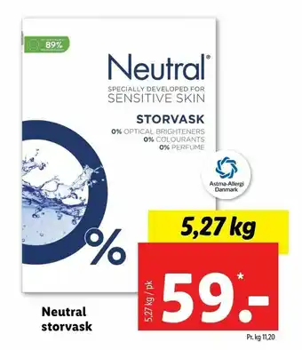 Neutral storvask