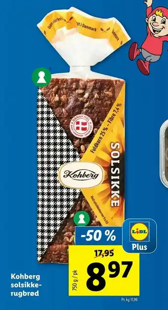 Let-Køb Kohberg solsikkerugbrød tilbud