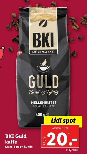 Let-Køb BKI Guld kaffe tilbud