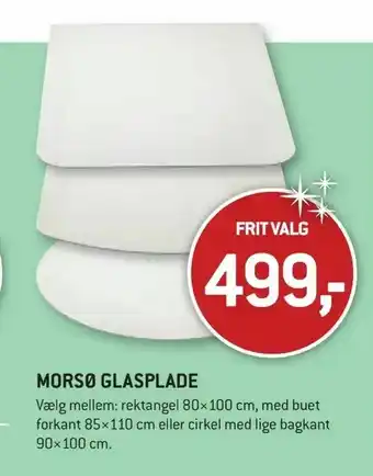 XL-BYG Morsø glasplade tilbud