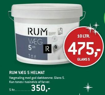 XL-BYG Rum væg 5 helmat tilbud