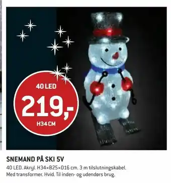 SNEMAND PÅ SKI 5V