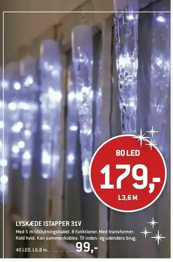 XL-BYG LYSKÆDE ISTAPPER 31V tilbud