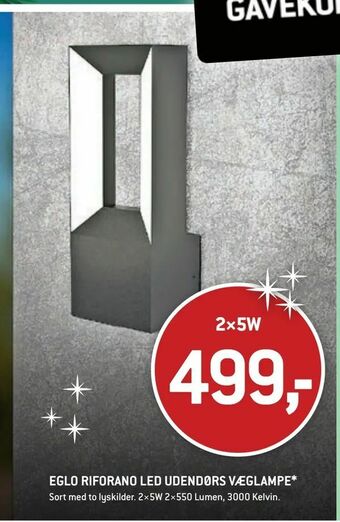 XL-BYG Eglo riforano led udendørs væglampe* tilbud