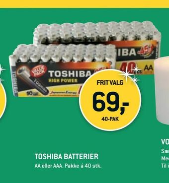 XL-BYG Toshiba batterier tilbud