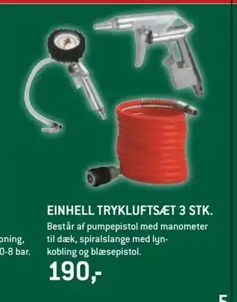 XL-BYG Einhell trykluftsæt 3 stk tilbud
