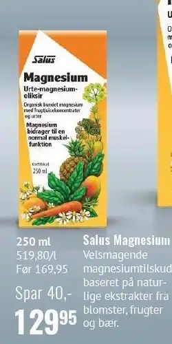 Helsam Salus Magnesium 250 ml tilbud