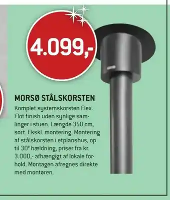 XL-BYG Morsø stålskorsten tilbud