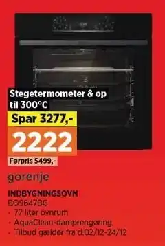 Power INDBYGNINGSOVN tilbud