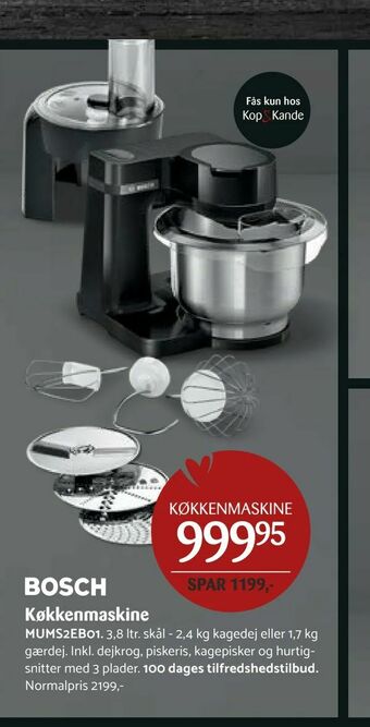 Kop & Kande Køkkenmaskine tilbud