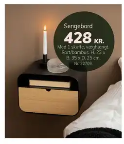 Daells Bolighus Sengebord tilbud