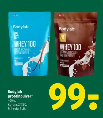 Coop 365 Bodylab proteinpulver tilbud