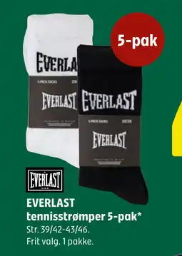 Coop 365 EVERLAST tennisstrømper 5-pak tilbud