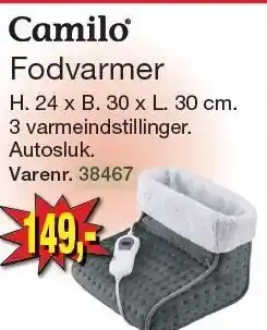 Harald Nyborg Camilo Fodvarmer tilbud