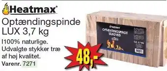 Harald Nyborg Heatmax Optændingspinde LUX 3,7 kg tilbud