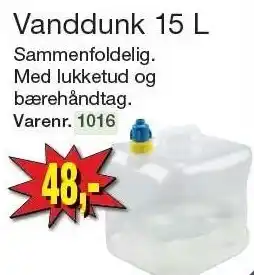 Harald Nyborg Vanddunk 15 L tilbud