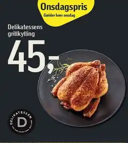 Føtex Delikatessens grillkylling tilbud