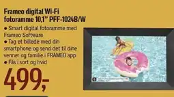 Føtex Frameo digital Wi-Fi fotoramme 10,1'' PFF-1024B/W tilbud