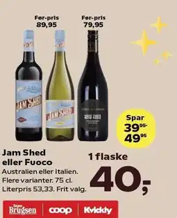 Kvickly Jam Shed eller Fuoco tilbud