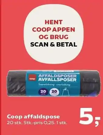 Kvickly Coop affaldsposer tilbud