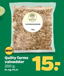 Netto QULITY farms valnødder tilbud