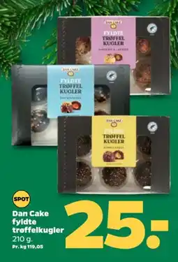 Netto DAN CAKE fyldte trøffelkugler tilbud