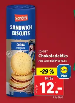 Lidl SONDEY Chokoladekiks tilbud