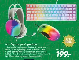 Bilka Nox Crystal gaming udstyr tilbud
