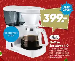 Bilka Melitta Excellent 4.0 tilbud