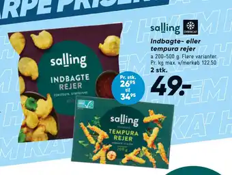 Bilka Indbagte- eller tempura rejer tilbud