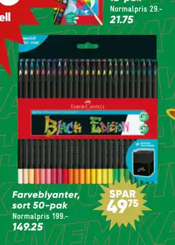 Bilka Farveblyanter, sort 50 pak tilbud