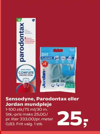 SuperBrugsen Sensodyne, Parodontax eller Jordan mundpleje tilbud