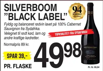 ABC Lavpris SILVERBOOM ”BLACK LABEL” tilbud