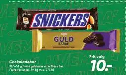 Bilka Chokoladebar tilbud