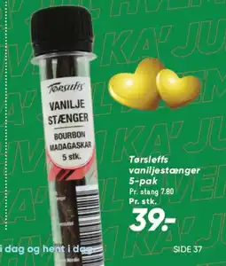 TØRSLEFFS vaniljestænger