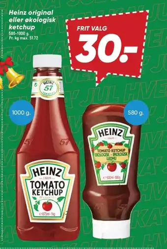 Bilka HEINZ original eller økologisk ketchup tilbud