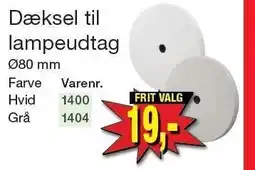 Harald Nyborg Dæksel til lampeudtag tilbud