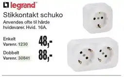 Harald Nyborg Stikkontakt schuko tilbud