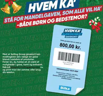 Bilka HVEM KA' STÅ FOR MANDELGAVEN, SOM ALE VIL HA' - BÅDE BØRN OG BEDSTEMOR? tilbud