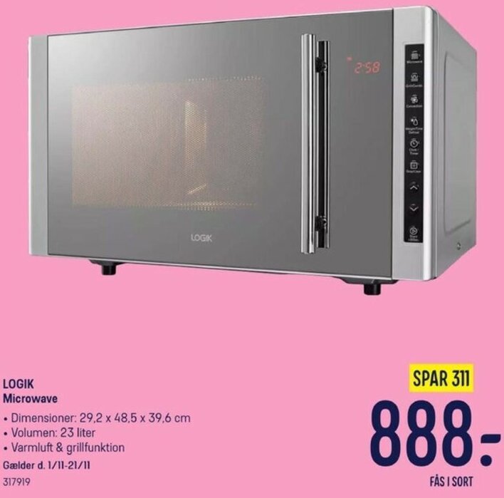 Logik Microwave 317919 tilbud hos Elgiganten
