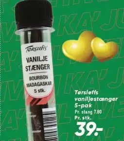 Bilka Tørsleffs vaniljestænger 5-pak tilbud