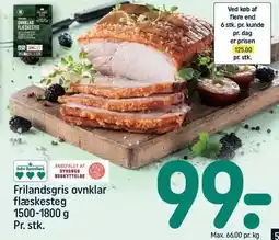 REMA 1000 Frilandsgris ovnklar flæskesteg 1500-1800 g tilbud