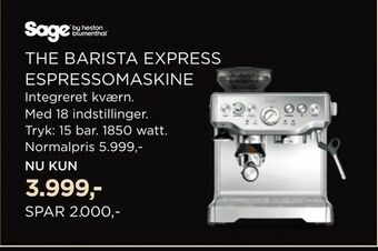 Salling The barista express espressomaskine tilbud