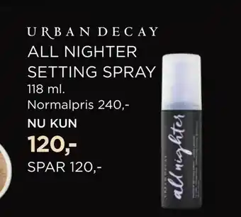 Salling All nighter setting spray tilbud