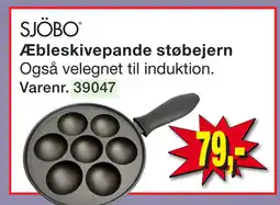 Æbleskivepande støbejern