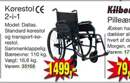 Harald Nyborg Kørestol 2-i-1 tilbud